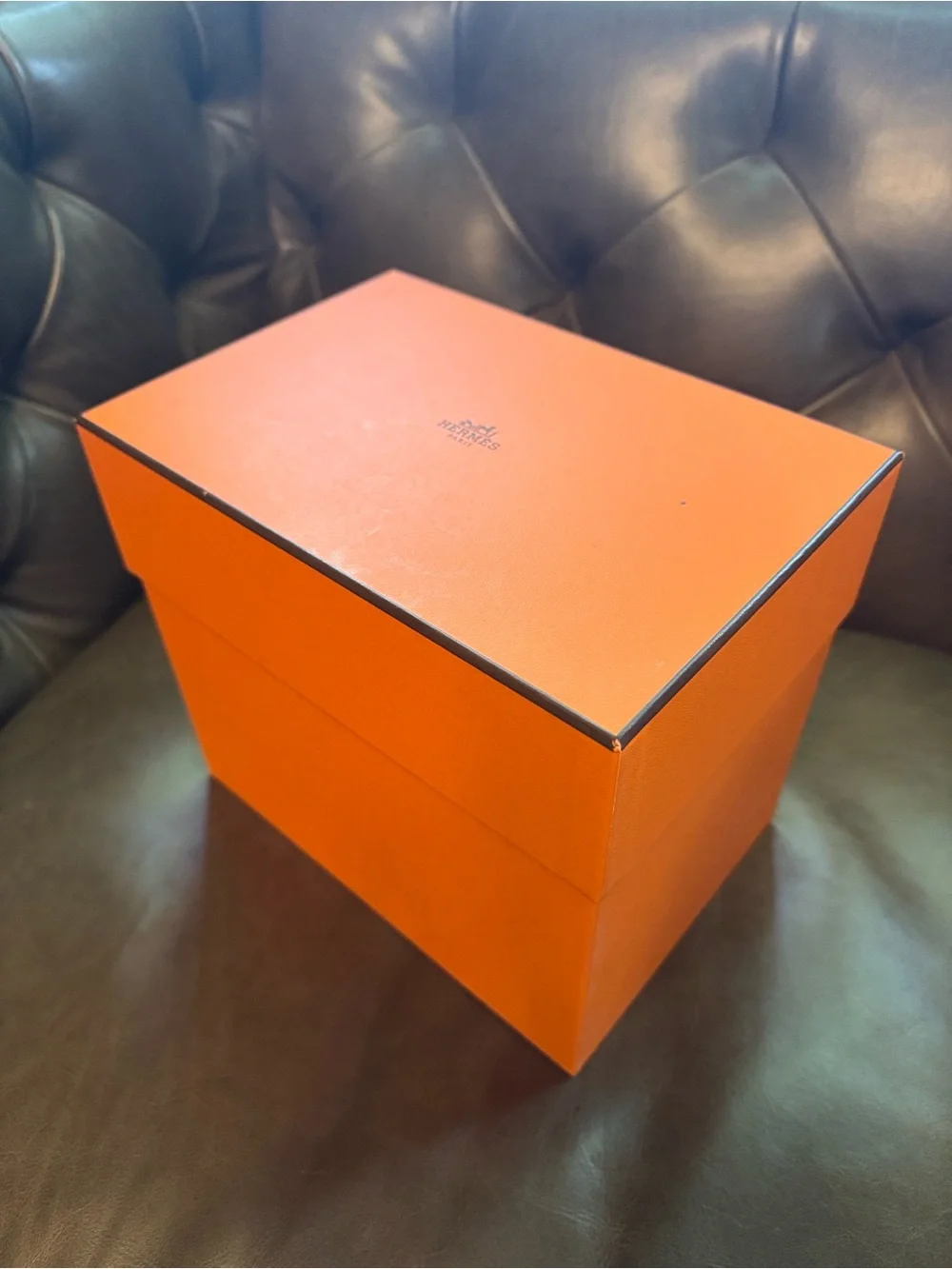 Authentic Hermes Signature Orange Storage Box! (Box 1)